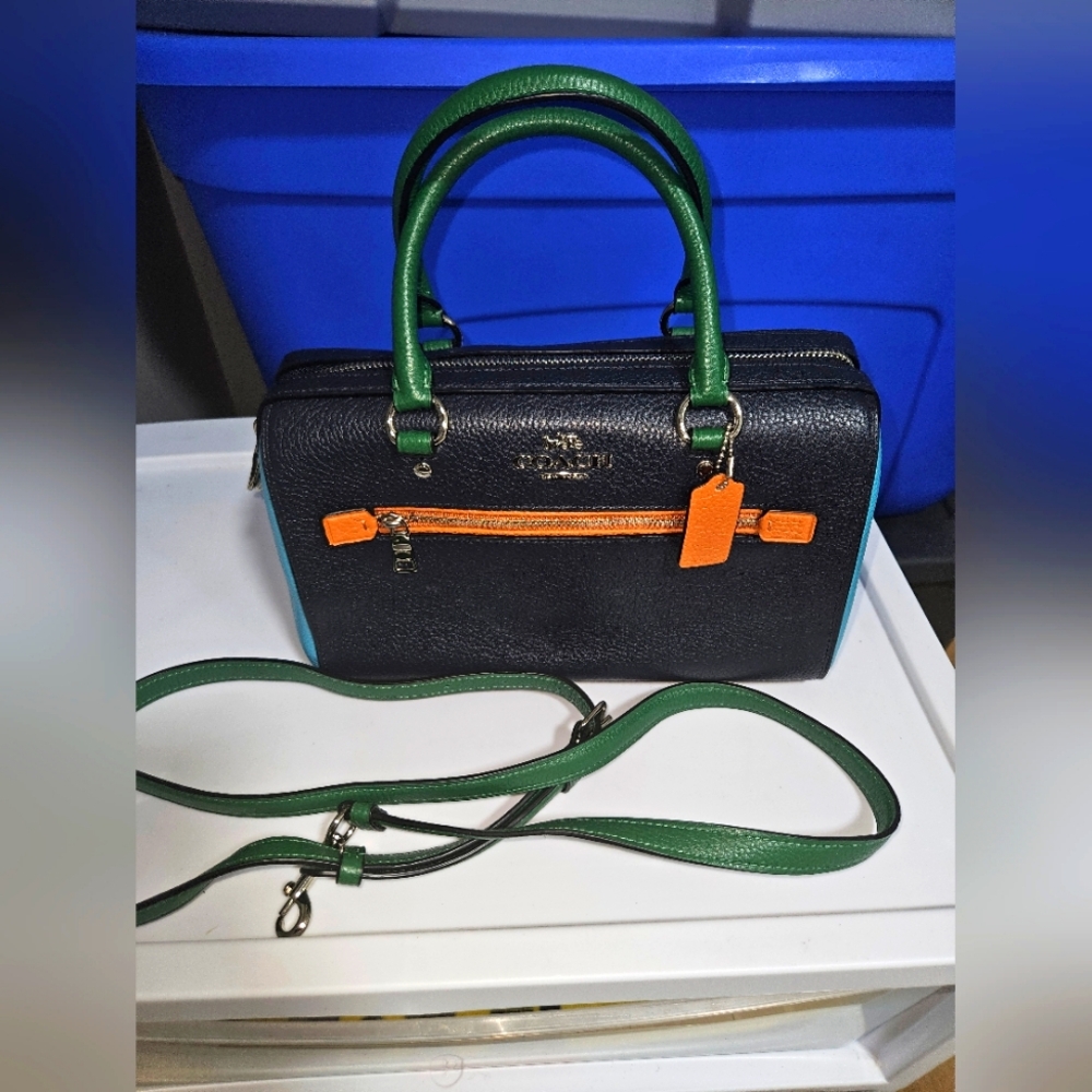 Coach color block Boston